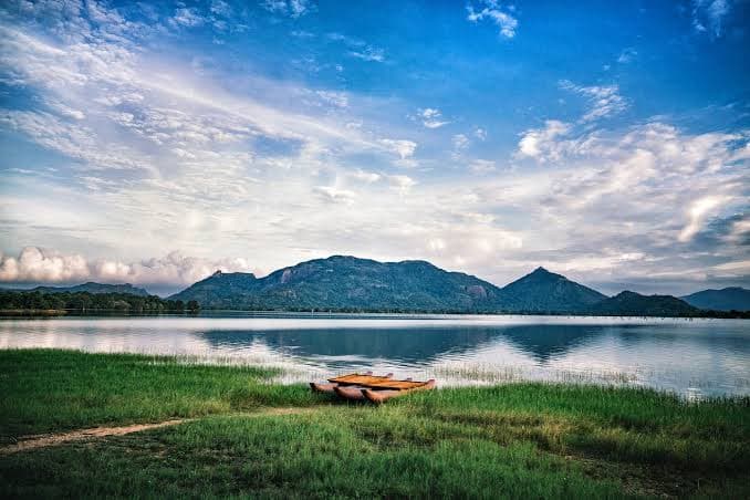 Kandalama Lake and surrounding hills near Dambulla