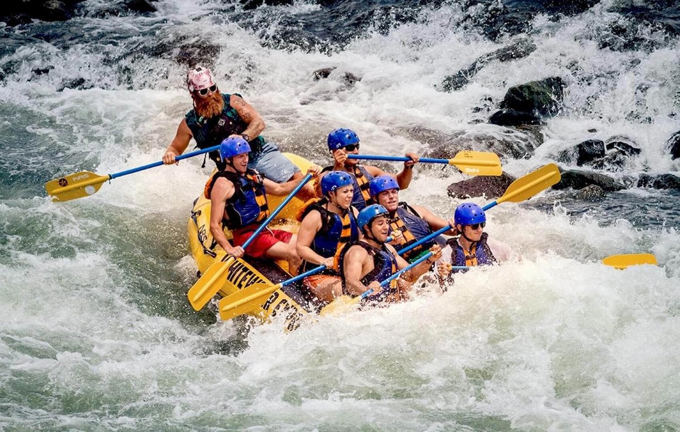 White-water rafting on the Kelani River in Kitulgala Sri Lanka