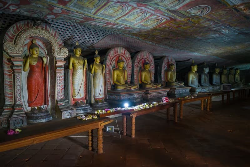 Ancient fresco gallery at Sigiriya